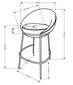 2-ių kėdžių komplektas H118, mėlynas/juodas kaina ir informacija | Virtuvės ir valgomojo kėdės | pigu.lt