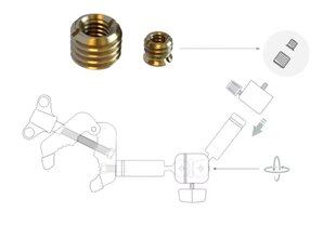 Sriegio adapteriai Piher, 3/8-5/8" ir 1/4-3/8" kaina ir informacija | Mechaniniai įrankiai | pigu.lt