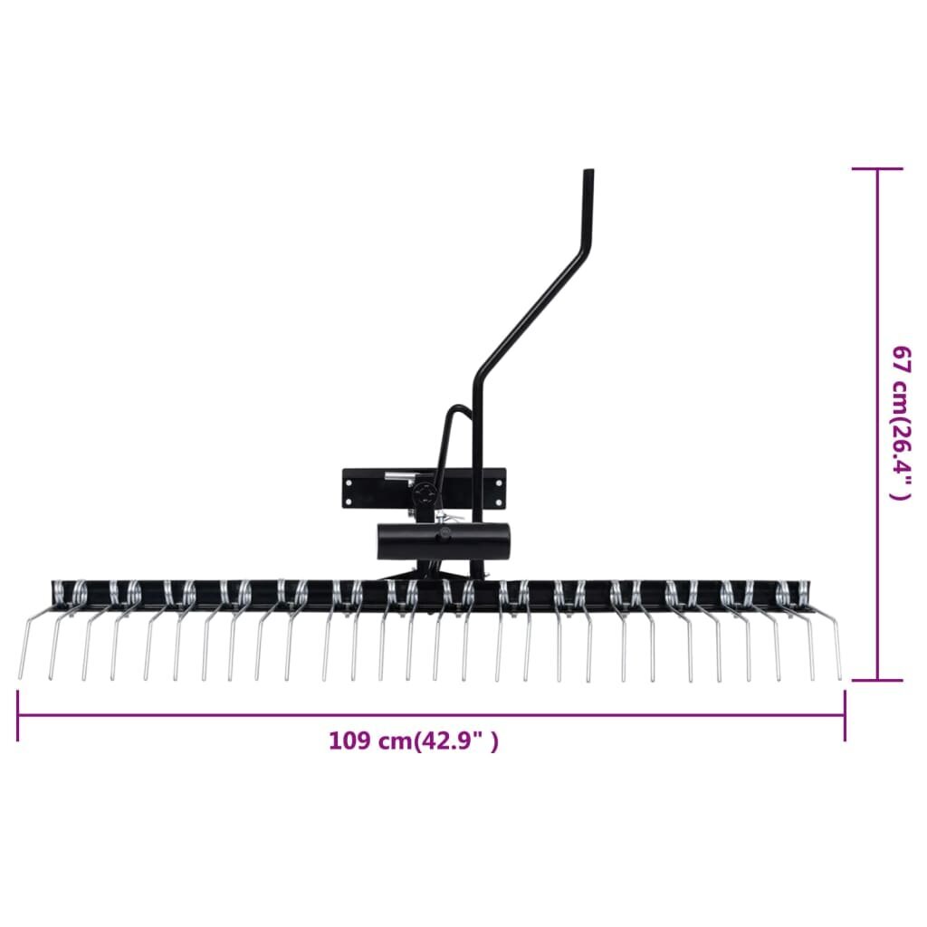 Skarifikatorius vejapjovei vidaXL, 109cm kaina ir informacija | Sodo technikos dalys | pigu.lt