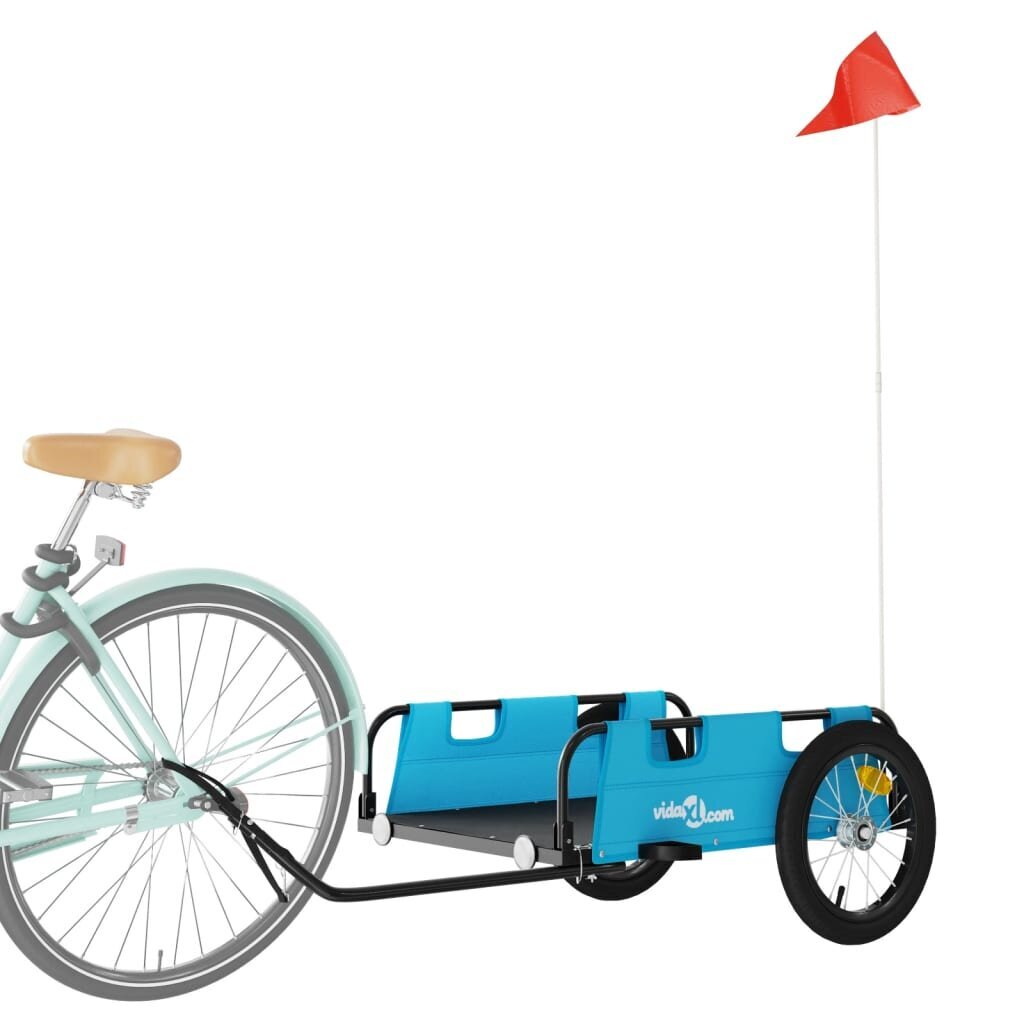 Krovininė dviračio priekaba vidaXL, mėlyna цена и информация | Dviračių priekabos, vėžimėliai | pigu.lt