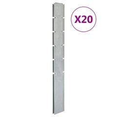 Sodo tvoros stulpai vidaXL 19x4x160 cm kaina ir informacija | Tvoros ir jų priedai | pigu.lt