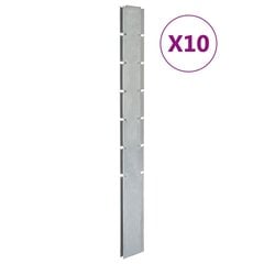 Sodo tvoros stulpai vidaXL, 19x4x180 cm kaina ir informacija | Tvoros ir jų priedai | pigu.lt
