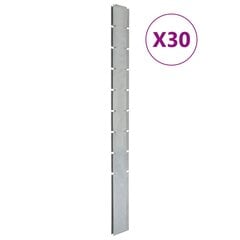 Sodo tvoros stulpai vidaXL 19x4x220 cm kaina ir informacija | Tvoros ir jų priedai | pigu.lt