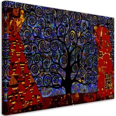 Reprodukcija Mėlynas gyvenimo medis abstrakcija kaina ir informacija | Reprodukcijos, paveikslai | pigu.lt