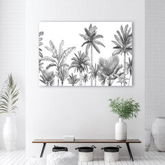 Paveikslas Juodos ir baltos palmės цена и информация | Репродукции, картины | pigu.lt