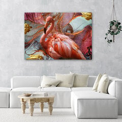 Reprodukcija Pink flamingo abstrakcija kaina ir informacija | Reprodukcijos, paveikslai | pigu.lt