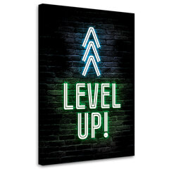 Reprodukcija Užrašas level up kaina ir informacija | Reprodukcijos, paveikslai | pigu.lt