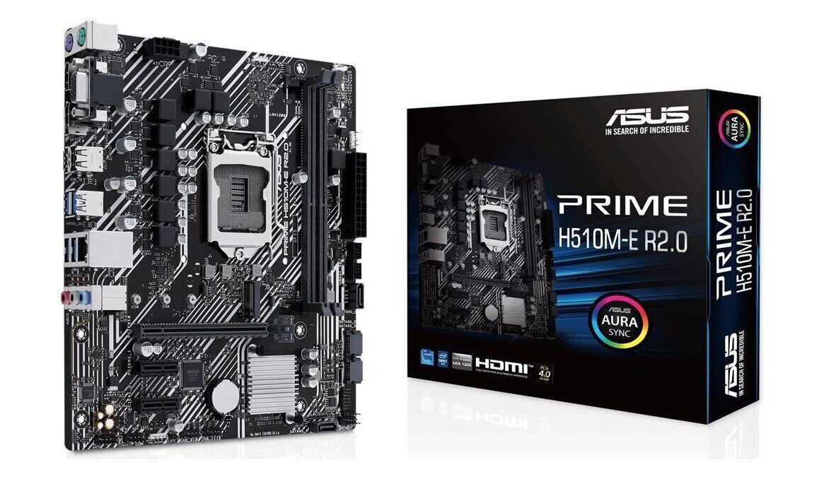 ASUS Prime H510M-E R2.0 kaina ir informacija | Pagrindinės plokštės | pigu.lt