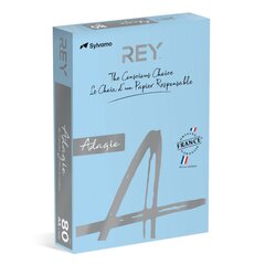 Spalvotas popierius REY ADAGIO A4 80g bright blue 48 цена и информация | Канцелярские товары | pigu.lt