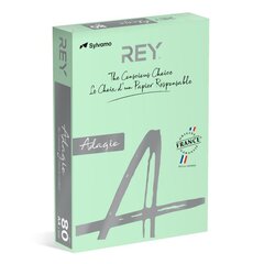 Spalvotas popierius REY ADAGIO A4 80g green pastel 09 kaina ir informacija | Kanceliarinės prekės | pigu.lt