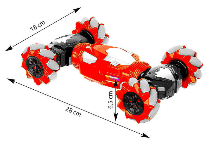 Gestais valdomas automobilis su pulteliu, raudonas kaina ir informacija | Žaislai berniukams | pigu.lt
