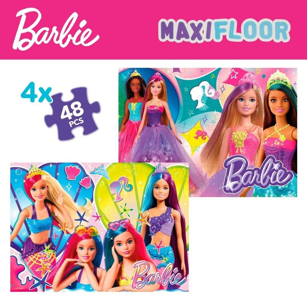 Dėlionių rinkinys Barbie MaxiFloor, 192 det kaina ir informacija | Dėlionės (puzzle) | pigu.lt