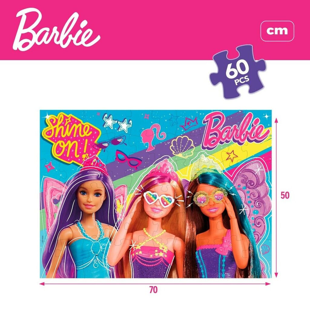 Dėlionė Barbie MaxiFloor Ravensburger, 60 d. kaina ir informacija | Konstruktoriai ir kaladėlės | pigu.lt