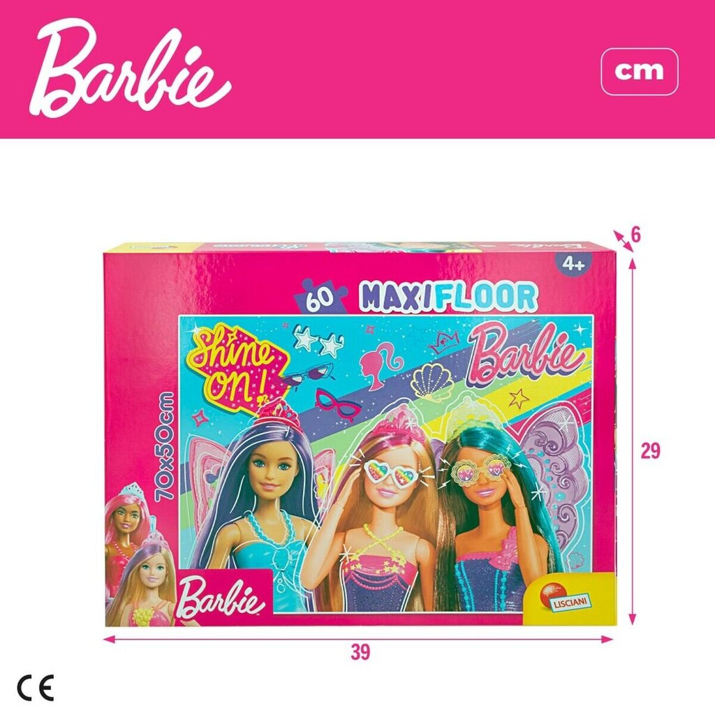 Dėlionė Barbie MaxiFloor Ravensburger, 60 d. цена и информация | Konstruktoriai ir kaladėlės | pigu.lt