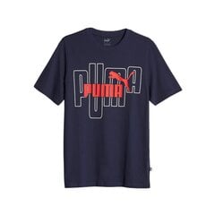 Marškinėliai vyrams Puma 80607, mėlyni kaina ir informacija | Vyriški marškinėliai | pigu.lt