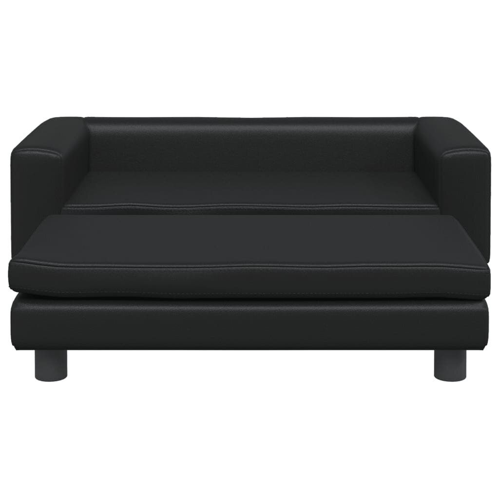 Vaikiška sofa vidaXL, juoda цена и информация | Vaikiški sėdmaišiai, foteliai, pufai | pigu.lt