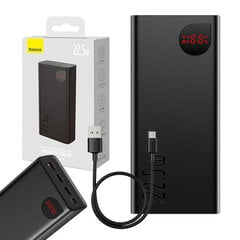 Fast Charge Power Bank Baseus Adaman, 40000mAh 22,5W (Black) цена и информация | Зарядные устройства Power bank | pigu.lt