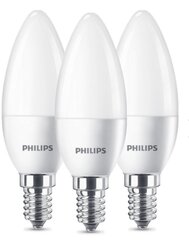 Led lemputė Philips E14 470lm 2700K, 3 vnt. kaina ir informacija | Elektros lemputės | pigu.lt