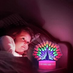 3D LED ночник Whatook цена и информация | Детские светильники | pigu.lt