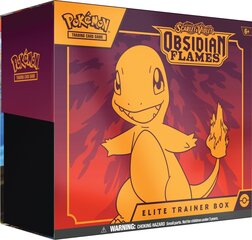 Žaidimo kortų rinkinys Pokemon TCG Scarlet & Violet 3 Obsidian Flames Elite Trainer Box цена и информация | Развивающие игрушки | pigu.lt