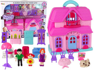 Lėlių namelis Lean toys Sweet Home kaina ir informacija | Žaislai mergaitėms | pigu.lt