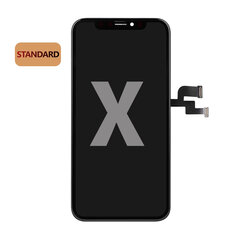 LCD Display NCC for Iphone X Black Advanced kaina ir informacija | Telefonų dalys ir įrankiai jų remontui | pigu.lt