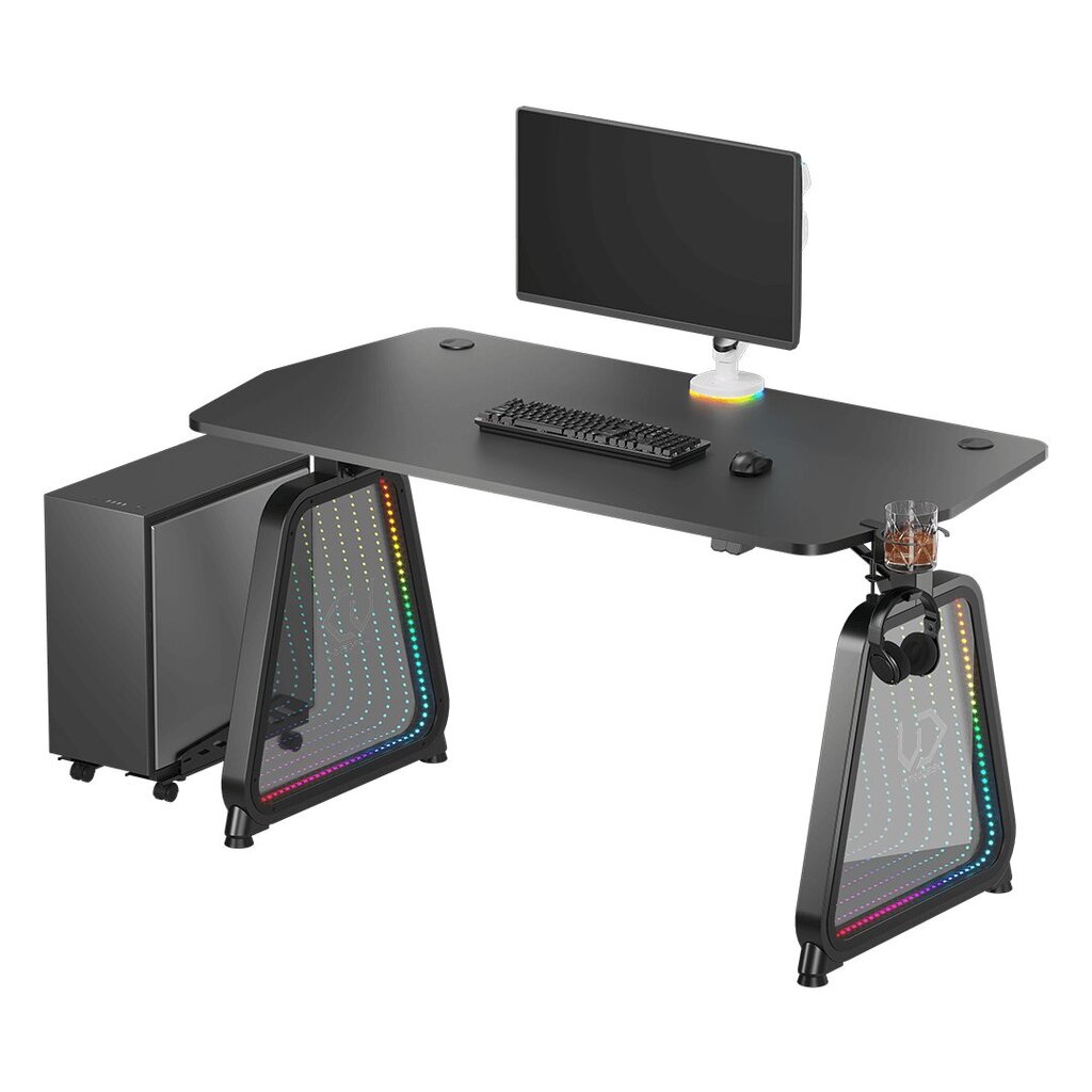 Žaidimų stalas Ultradesk Booster Gaming Desk, juodas kaina ir informacija | Kompiuteriniai, rašomieji stalai | pigu.lt