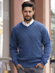 Свитер мужской M.Lasota, синий цена и информация | Мужские свитера | pigu.lt