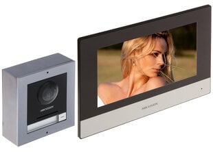 Video domofono rinkinys Hikvision DS-KIS702Y kaina ir informacija | Domofonai | pigu.lt