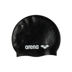 Plaukimo kepuraitė Arena Silicone Cap Recycled, juoda цена и информация | Шапочки для плавания | pigu.lt