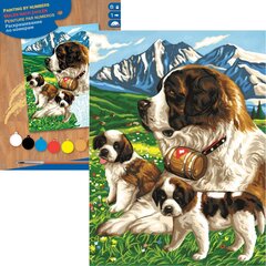 Tapyba pagal skaičius Sequin Art Bernardinų šunys цена и информация | Набор для рисования по номерам | pigu.lt