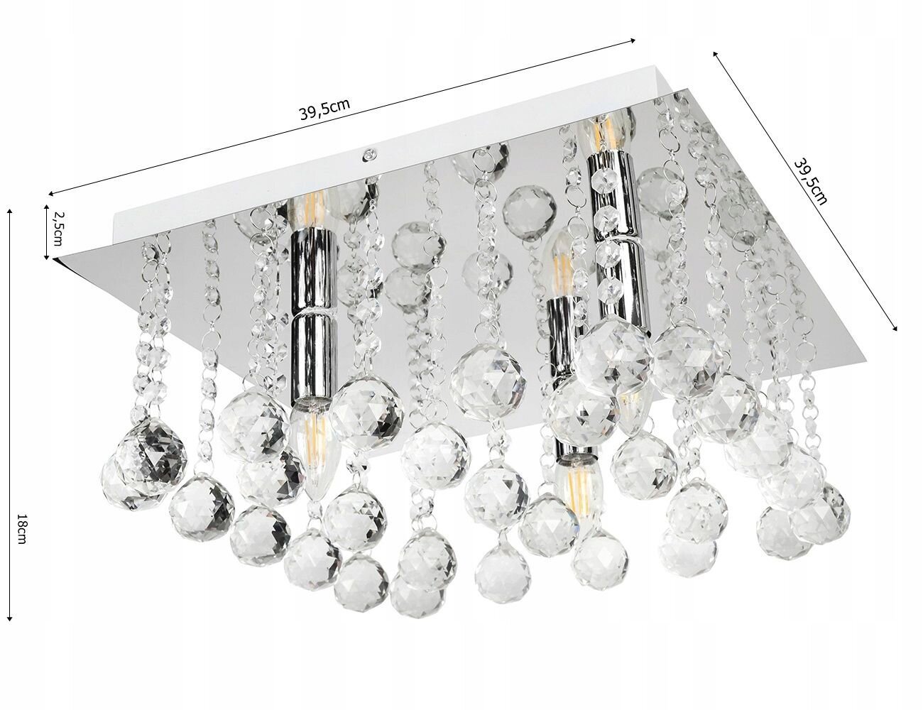 Led-lux lubinis šviestuvas kaina ir informacija | Lubiniai šviestuvai | pigu.lt
