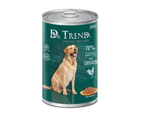 Dr. Trend konservai šunims vištienos gabaliukai padaže, 1,2 kg kaina ir informacija | Konservai šunims | pigu.lt