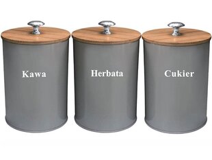 Установите 3 контейнер с погодой кофе чай сахар Krisberg KS-2649 /2732 цена и информация | Посуда для хранения еды | pigu.lt