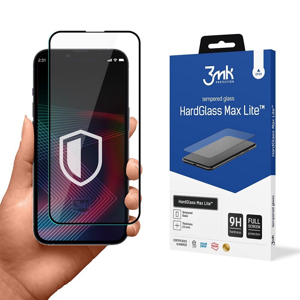 3mk HardGlass Max Lite Tempered Glass 53409 kaina ir informacija | Apsauginės plėvelės telefonams | pigu.lt