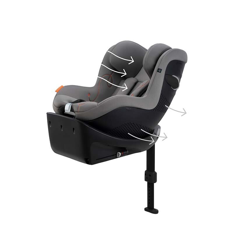 Cybex automobilinė kėdutė Sirona Gi i-Size, 0-18 kg, Lava Grey kaina ir informacija | Autokėdutės | pigu.lt