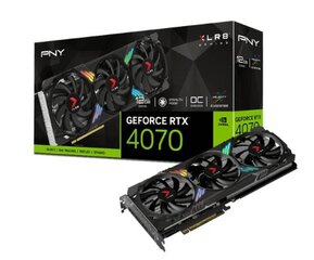 PNY GeForce RTX 4070 XLR8 Gaming Verto Epic-x RGB VCG407012TFXXPB1-O kaina ir informacija | Vaizdo plokštės (GPU) | pigu.lt