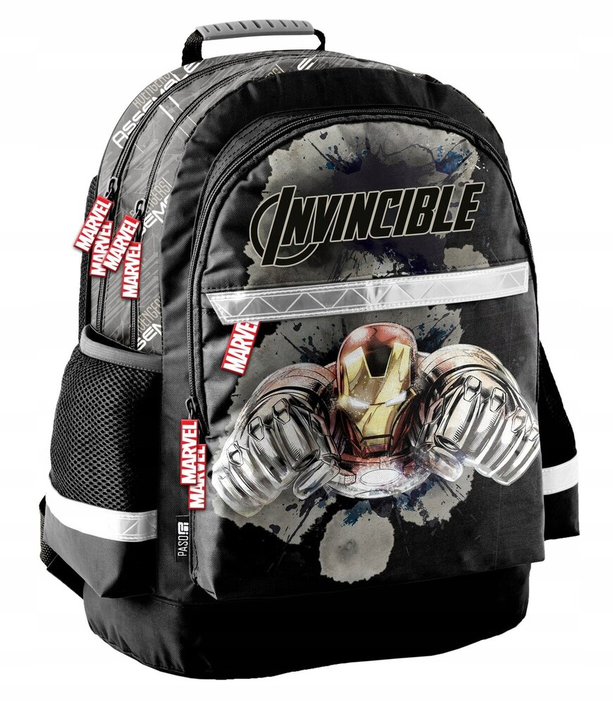 Kuprinė su priedais Paso Avengers, juoda kaina ir informacija | Kuprinės mokyklai, sportiniai maišeliai | pigu.lt