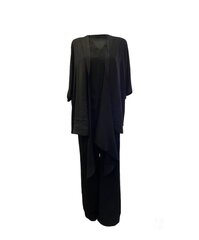 Брючный костюм-тройка fashion 106, черный цена и информация | Женские костюмы | pigu.lt