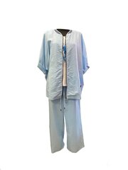Брючный костюм-тройка M.BREND 408, синий цена и информация | Женские костюмы | pigu.lt