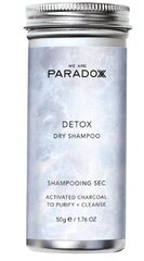 Sausas plaukų šampūnas We are Paradoxx, Detox, Activated Charcoal, Hair Dry Shampoo, Refreshing, 50 g kaina ir informacija | Šampūnai | pigu.lt