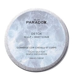 Kūno ir galvos odos šveitiklis We are Paradoxx Detox Celtic Salt, 200 g kaina ir informacija | Kūno šveitikliai | pigu.lt