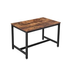 Стол обеденный Vasagle коричневый цена и информация | Кухонные и обеденные столы | pigu.lt