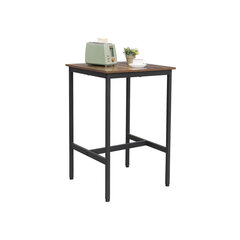 Барный стол Vasagle черный, коричневый цена и информация | Кухонные и обеденные столы | pigu.lt