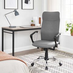 Biuro kėdė Songmics, pilka kaina ir informacija | Biuro kėdės | pigu.lt