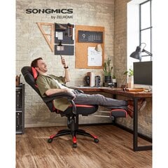 Žaidimų kėdė Songmics, pilka kaina ir informacija | Biuro kėdės | pigu.lt