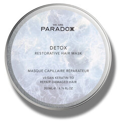 Plaukų kaukė We are Paradoxx Detox Vegan Keratin Restorative, 200 ml kaina ir informacija | Balzamai, kondicionieriai | pigu.lt