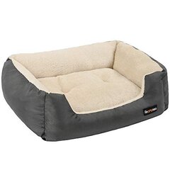 Кровать для собаки Feandrea серая цена и информация | Лежаки, домики | pigu.lt
