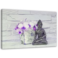 Reprodukcija Buda su gėle kaina ir informacija | Reprodukcijos, paveikslai | pigu.lt