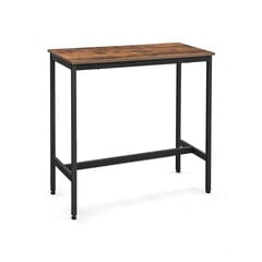 Барный стол Vasagle коричневый цена и информация | Кухонные и обеденные столы | pigu.lt